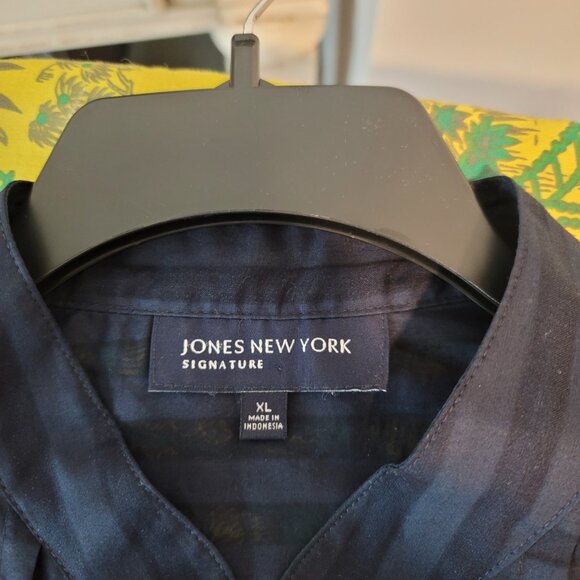 Jones New York Signature Navy Blue Blouse - XL - Picture 4 of 4